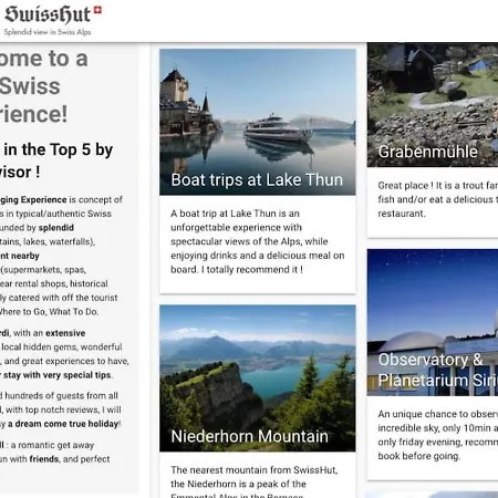 Swisshut Modern 5min West Station - Apart. Rugen 1 Tatil Evi Interlaken